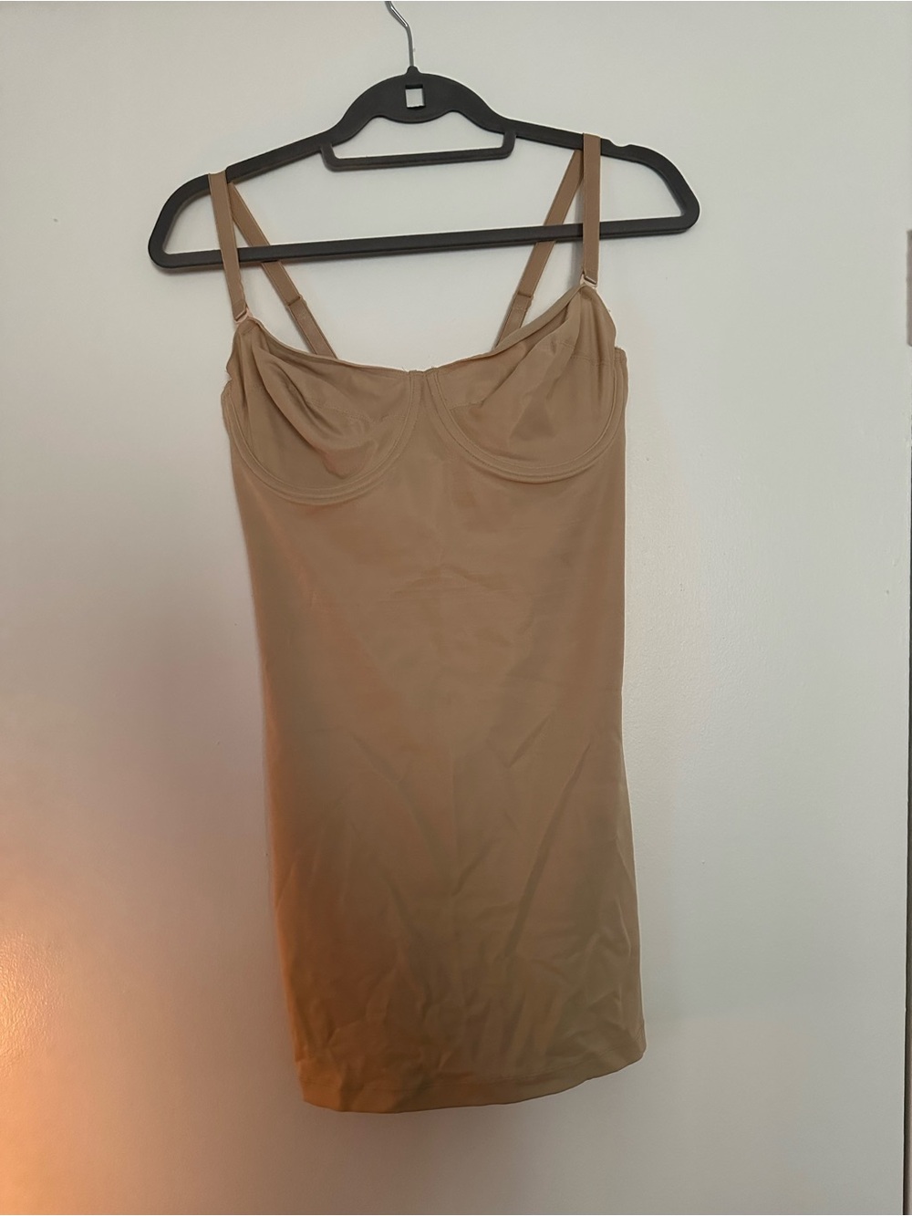 Hanes Beige/Nude Underwire Slip Chemise